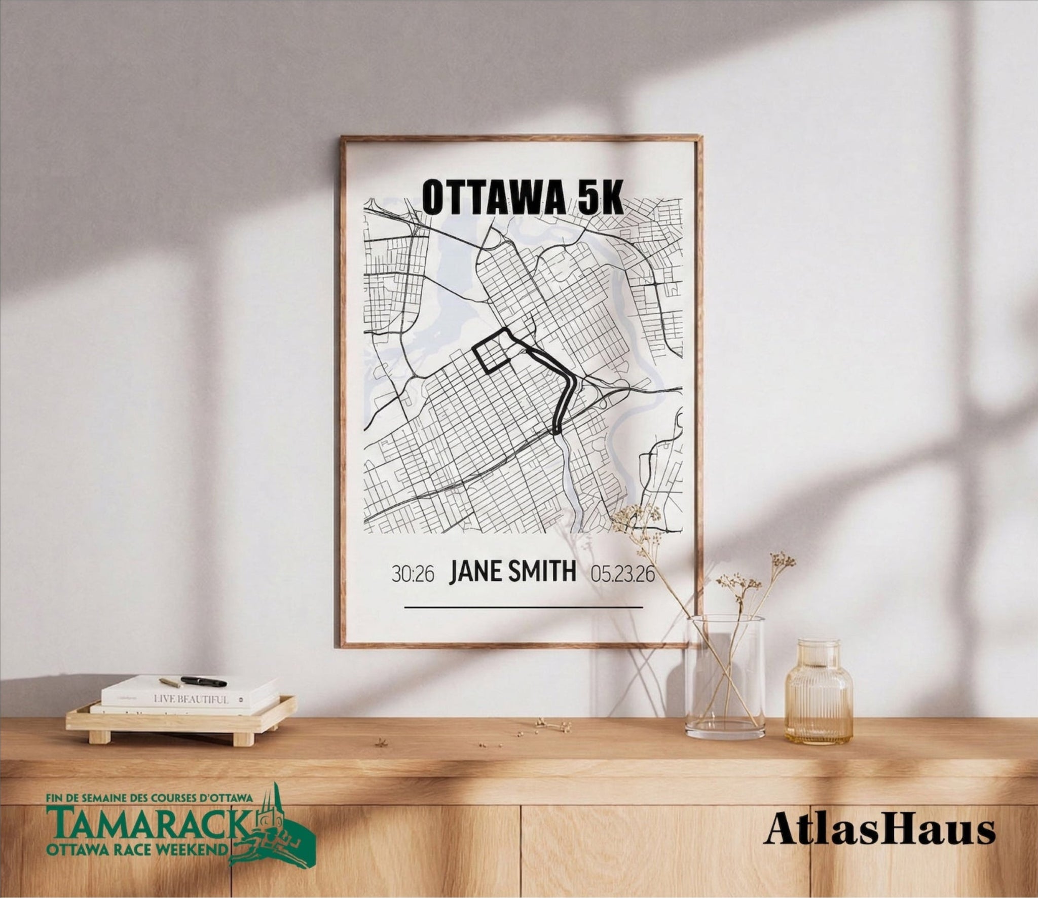 2026 Tamarack Ottawa Race Weekend Commemorative Print - Minimalist