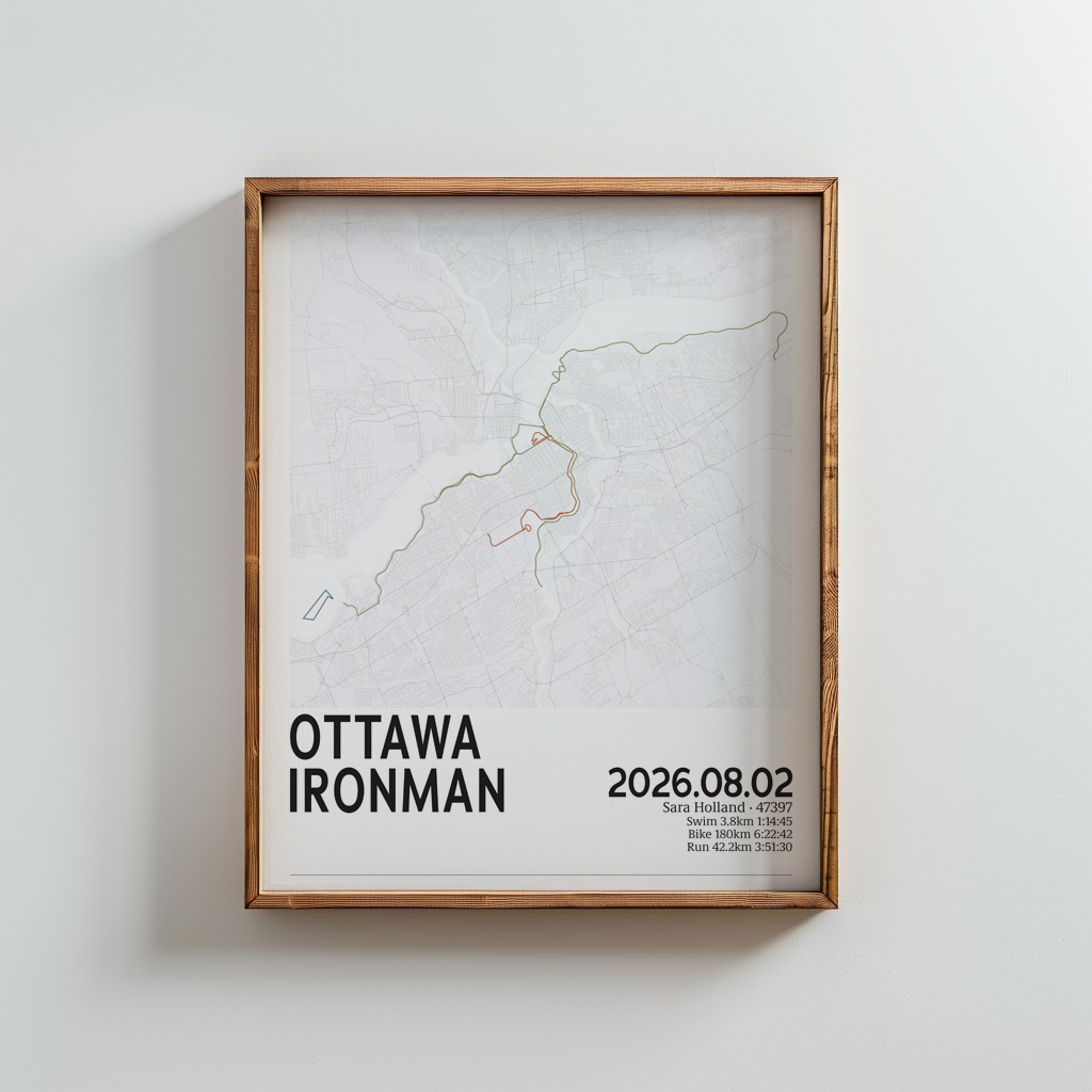 2026 Ottawa Triathlon Commemorative Print - Impact Light