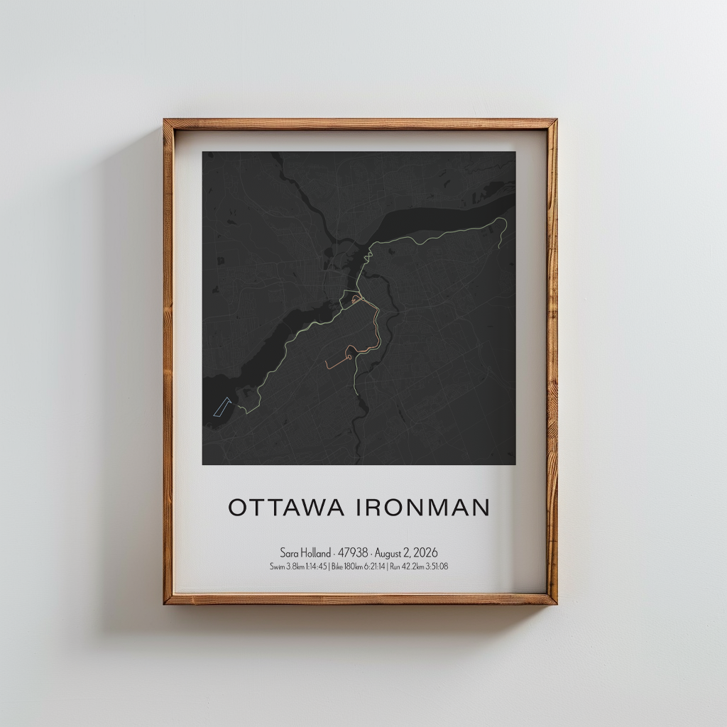2026 Ottawa Triathlon Commemorative Print - Slate
