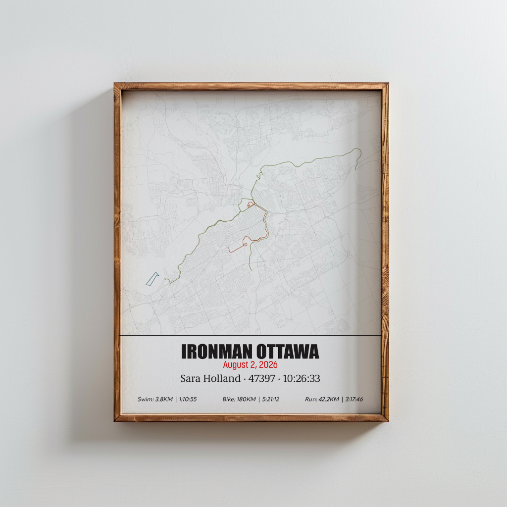 2026 Ottawa Triathlon Commemorative Print - Vintage