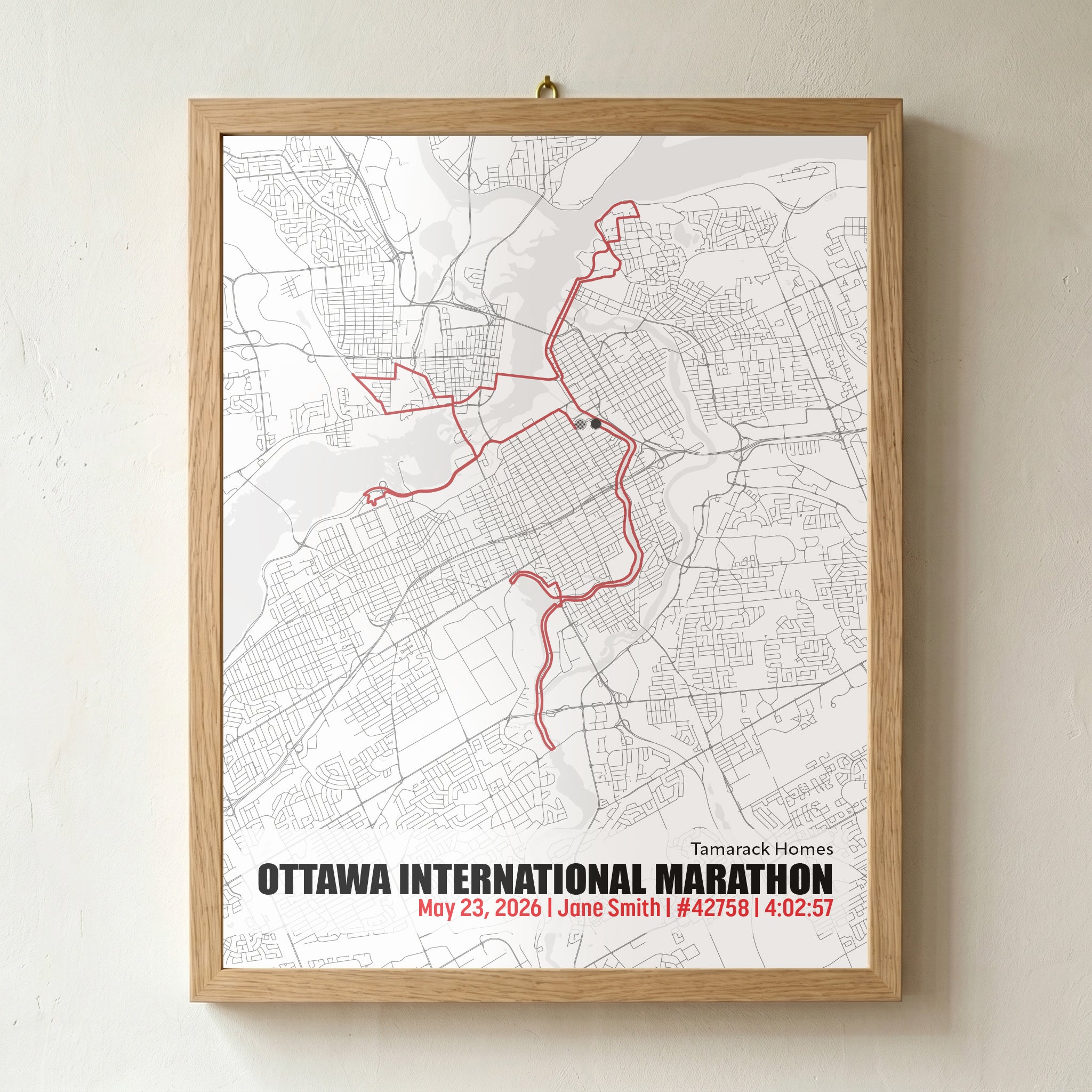 2026 Tamarack Ottawa Race Weekend Commemorative Print - Editorial Light