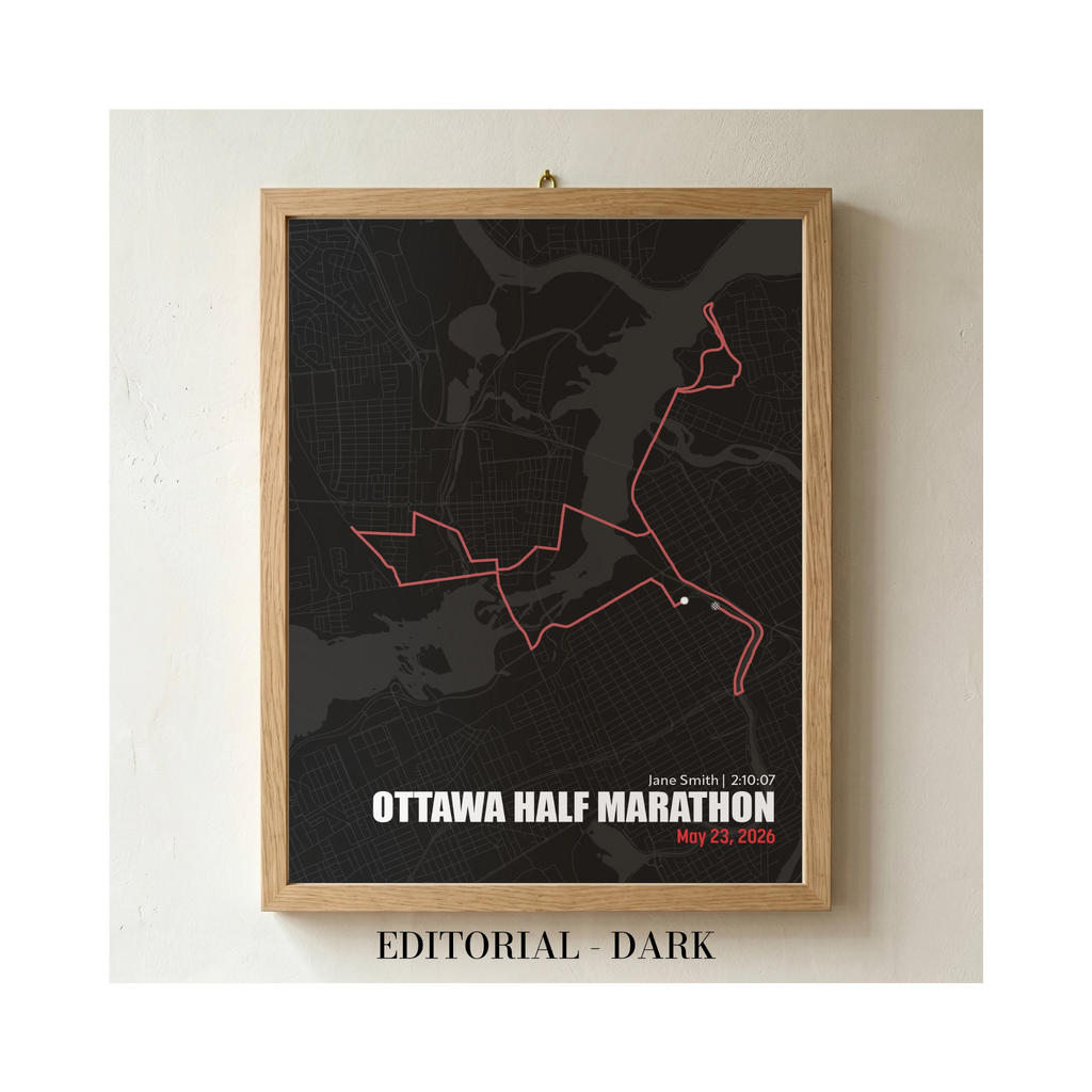 2026 Tamarack Ottawa Race Weekend Commemorative Print - Editorial Dark
