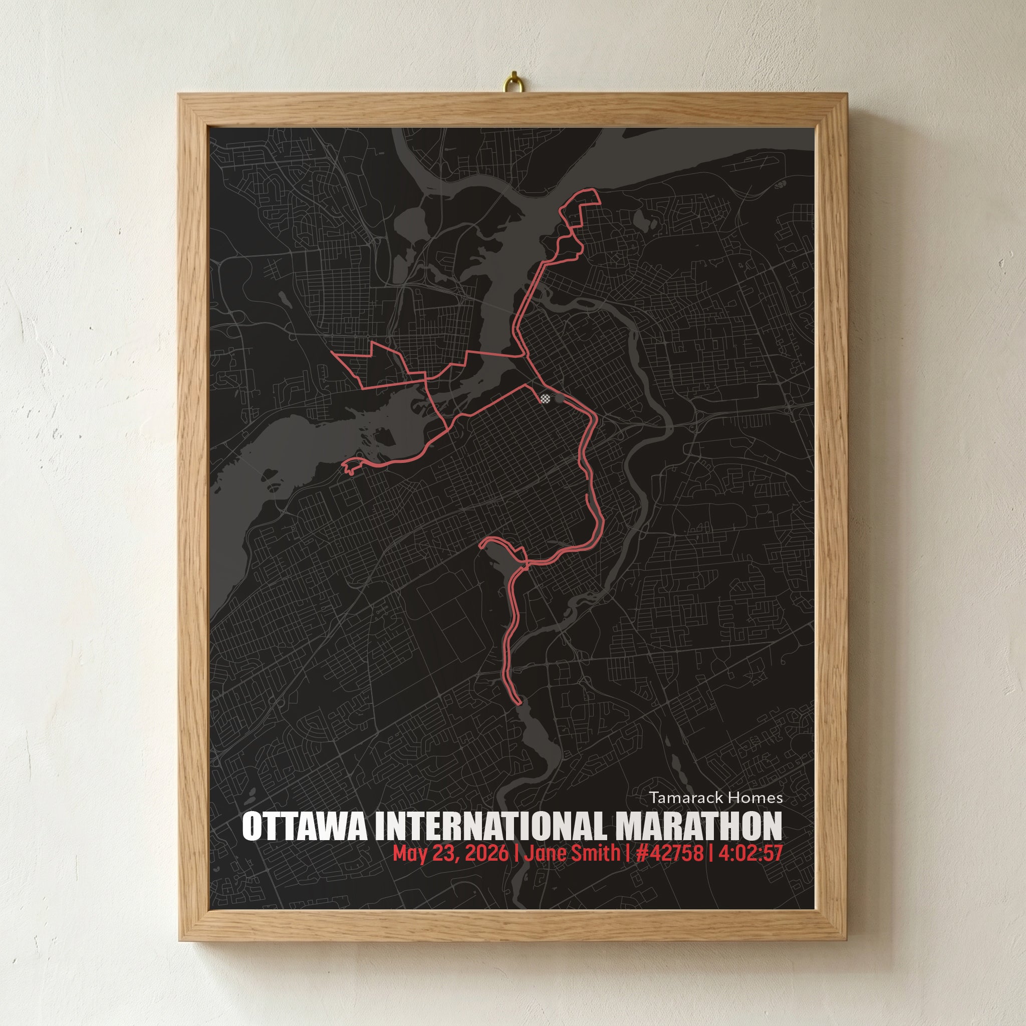 2026 Tamarack Ottawa Race Weekend Commemorative Print - Editorial Dark