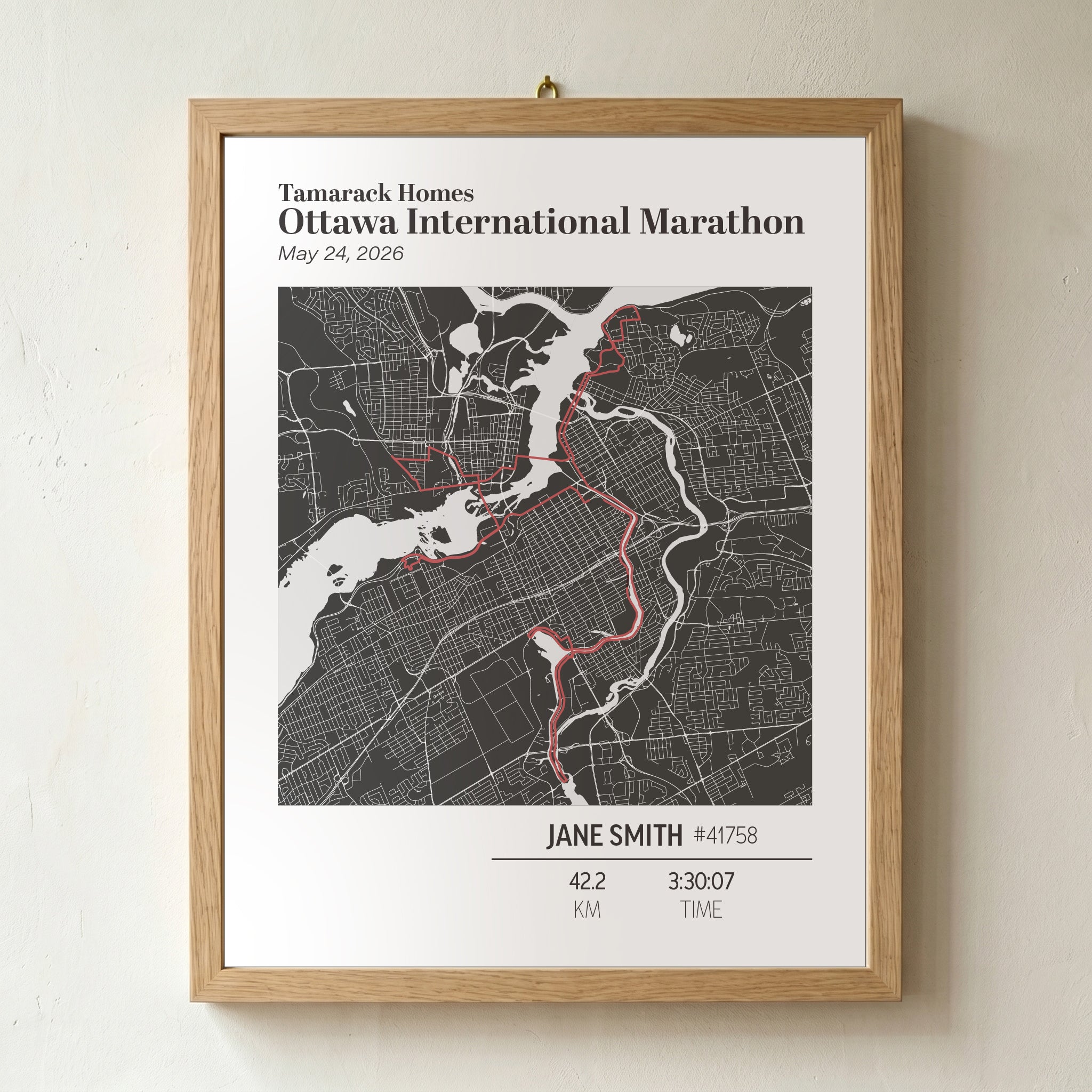 2026 Tamarack Ottawa Race Weekend Commemorative Print - Modern
