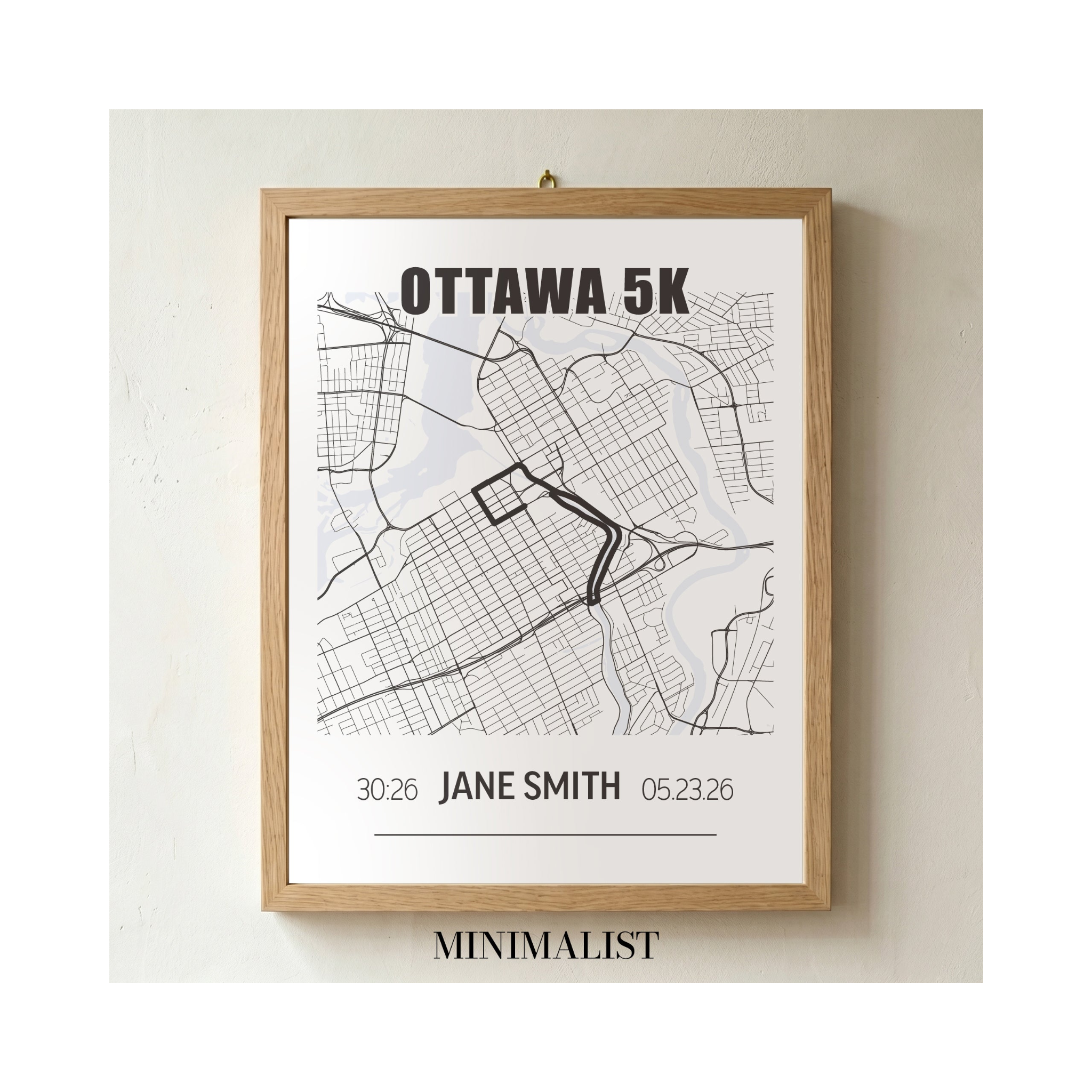 2026 Tamarack Ottawa Race Weekend Commemorative Print - Minimalist